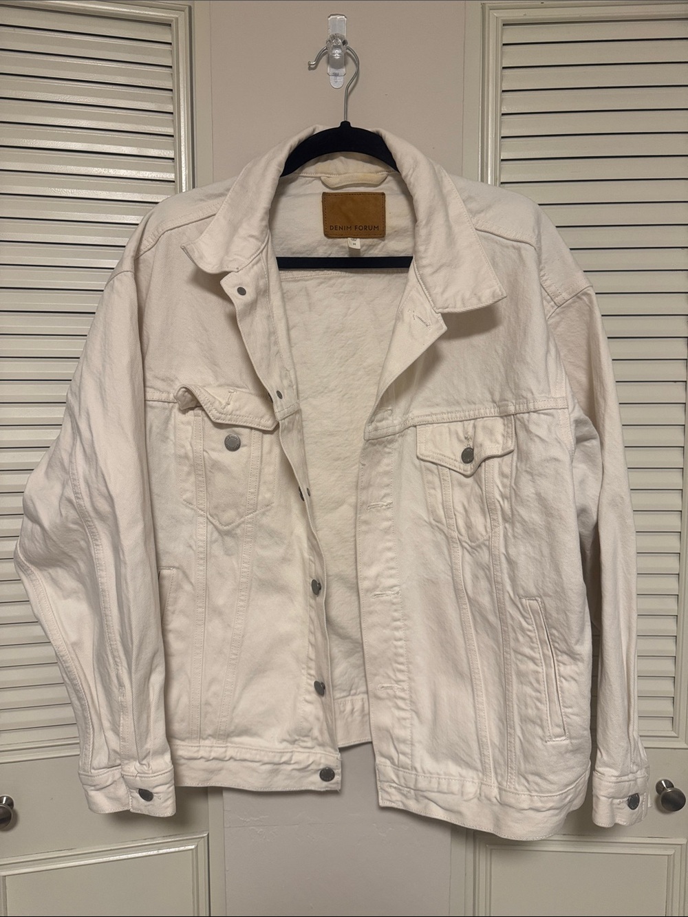 Denim Forum Women’s Off-White Denim Jacket
